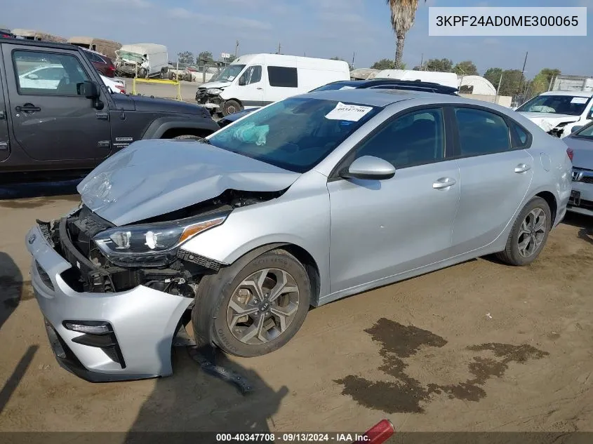 2021 Kia Forte Fe/Lxs VIN: 3KPF24AD0ME300065 Lot: 40347708