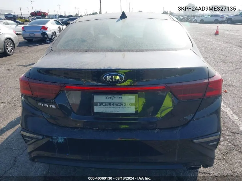 2021 Kia Forte Lxs VIN: 3KPF24AD9ME327135 Lot: 40369130