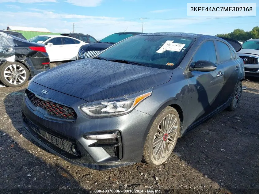 3KPF44AC7ME302168 2021 Kia Forte Gt