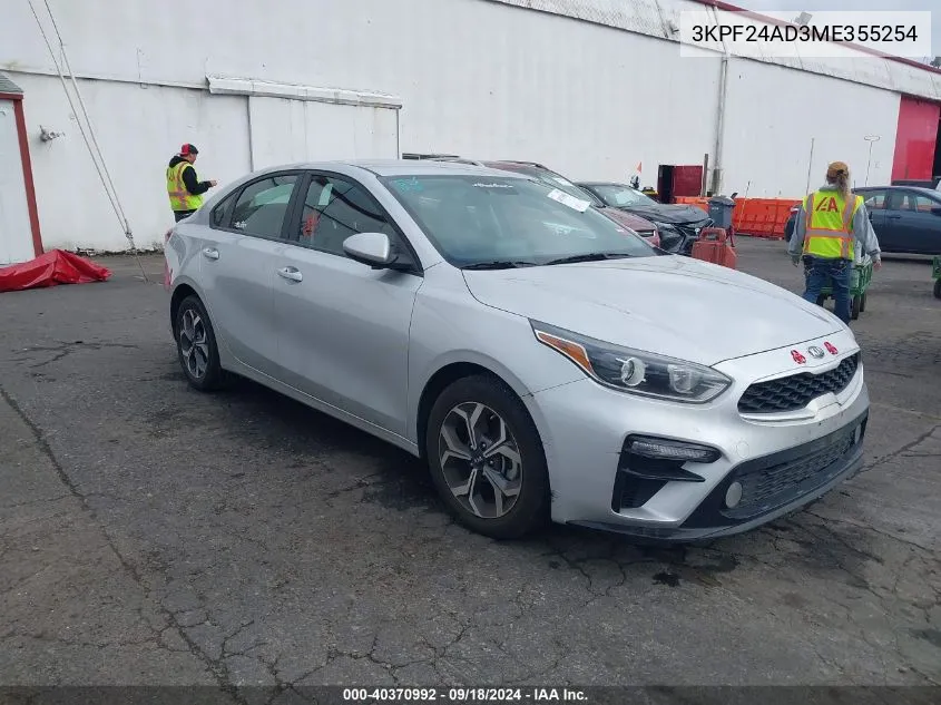 3KPF24AD3ME355254 2021 Kia Forte Lxs