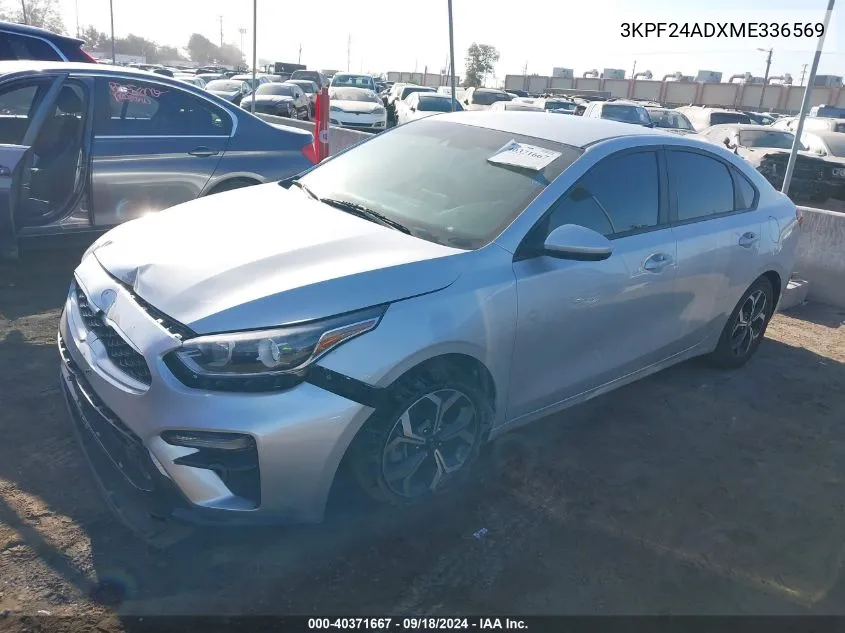 3KPF24ADXME336569 2021 Kia Forte Lxs