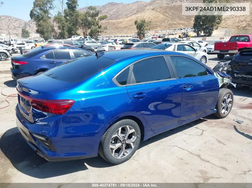 2021 Kia Forte Lxs VIN: 3KPF24AD1ME290338 Lot: 40374791