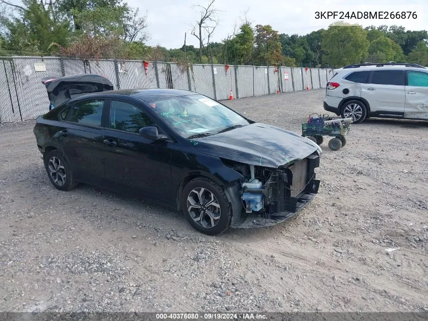 2021 Kia Forte Lxs VIN: 3KPF24AD8ME266876 Lot: 40376080