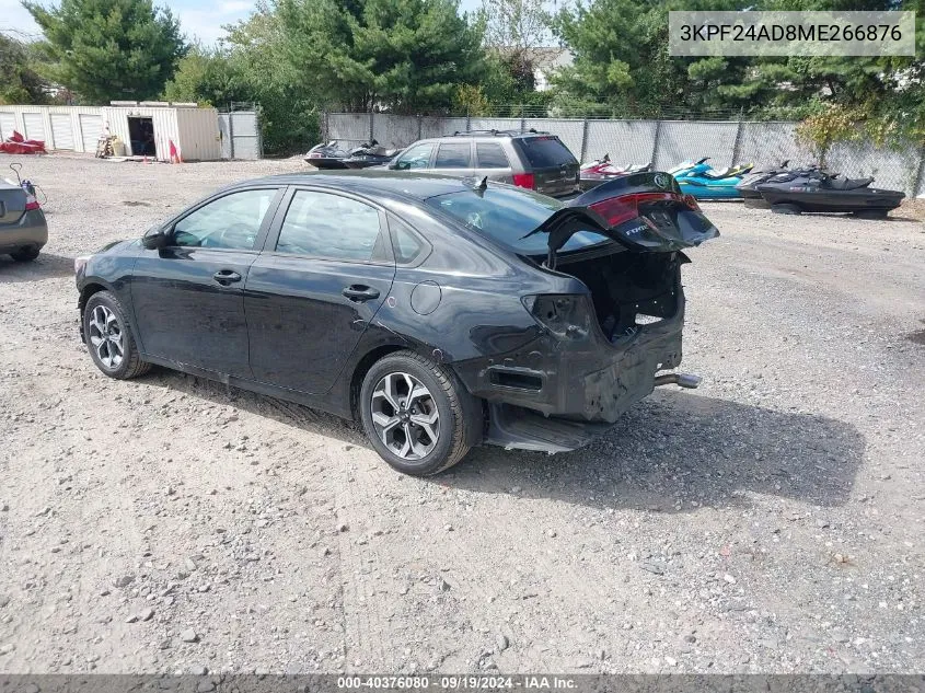 2021 Kia Forte Lxs VIN: 3KPF24AD8ME266876 Lot: 40376080