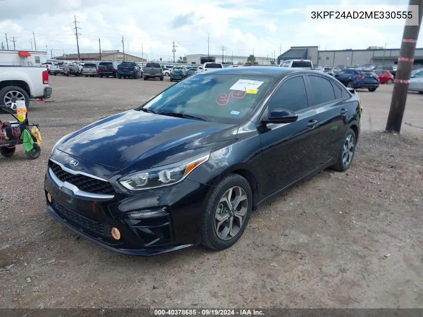 2021 Kia Forte Lxs VIN: 3KPF24AD2ME330555 Lot: 40378685