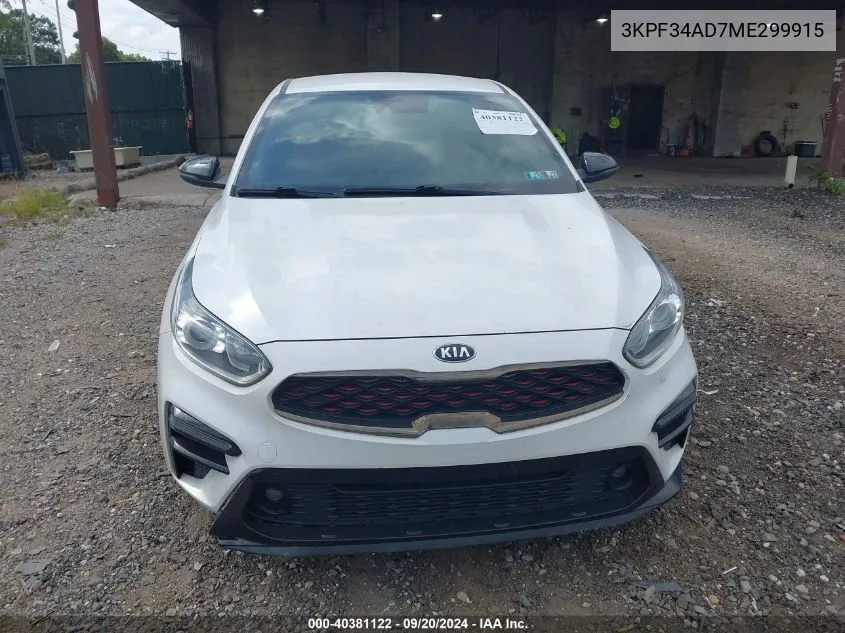 3KPF34AD7ME299915 2021 Kia Forte Gt-Line