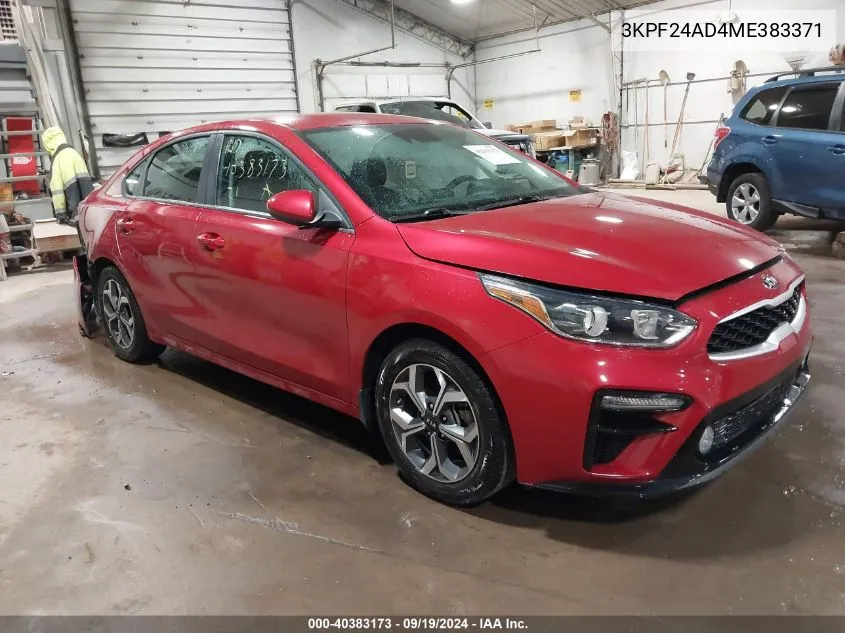 3KPF24AD4ME383371 2021 Kia Forte Lxs