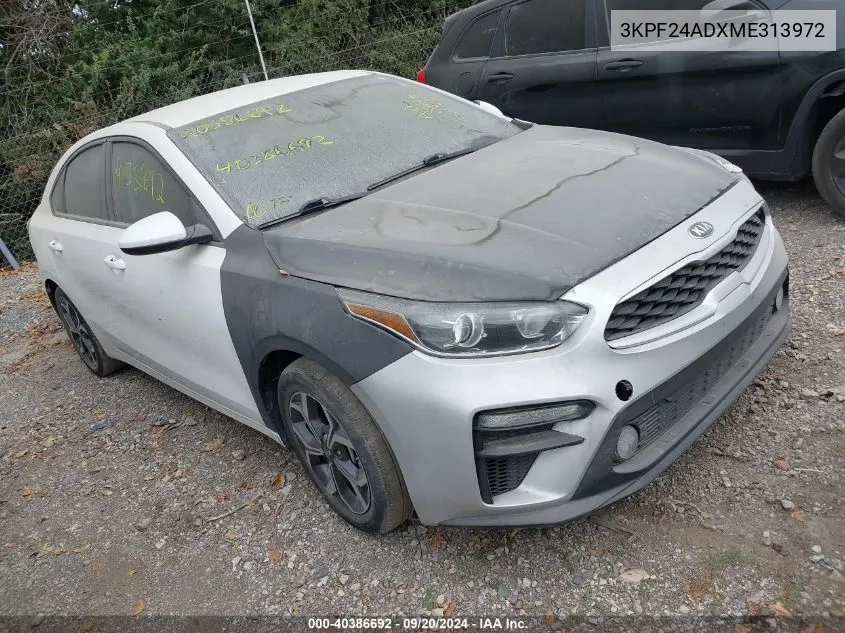 2021 Kia Forte Lxs VIN: 3KPF24ADXME313972 Lot: 40386692