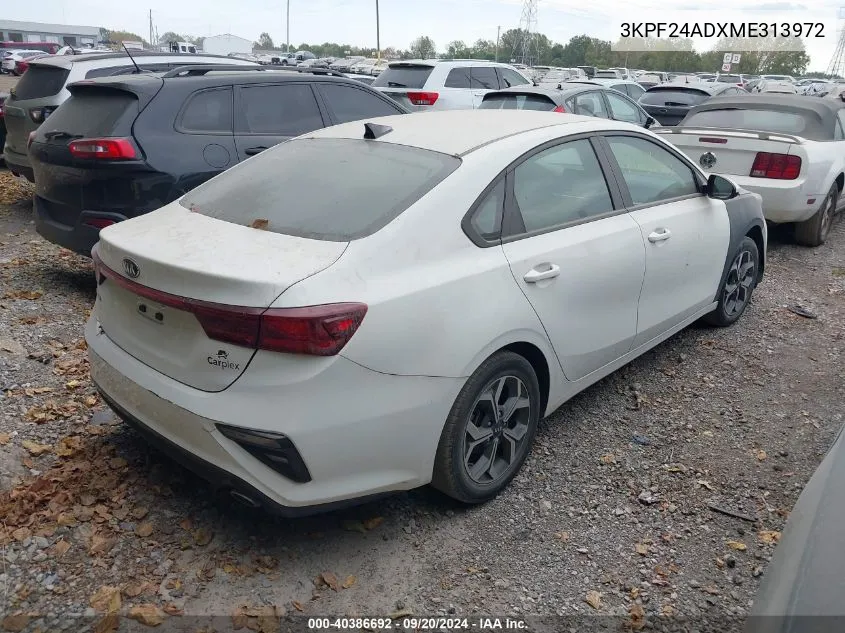 3KPF24ADXME313972 2021 Kia Forte Lxs