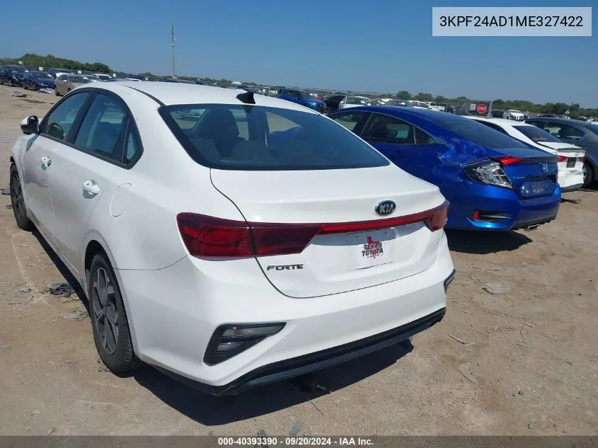 3KPF24AD1ME327422 2021 Kia Forte Lxs