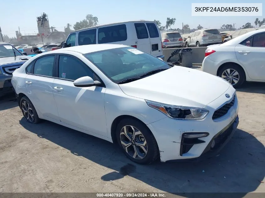 3KPF24AD6ME353076 2021 Kia Forte Fe/Lxs