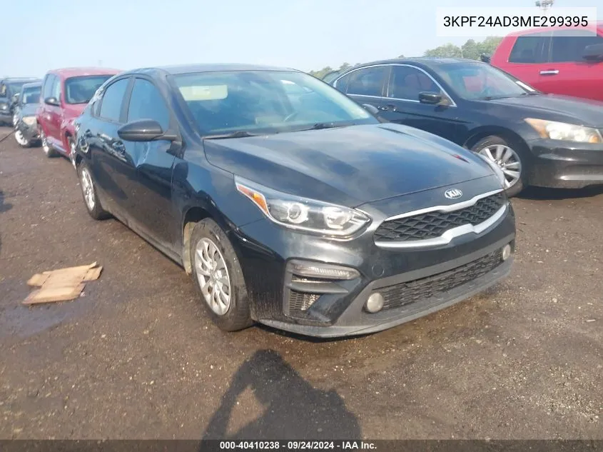 2021 Kia Forte Fe VIN: 3KPF24AD3ME299395 Lot: 40410238