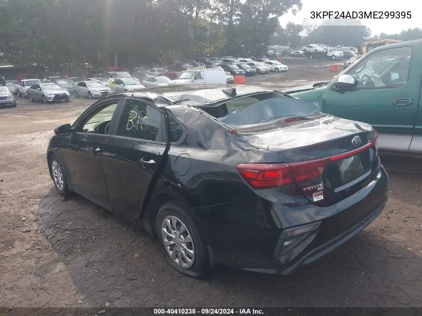 2021 Kia Forte Fe VIN: 3KPF24AD3ME299395 Lot: 40410238