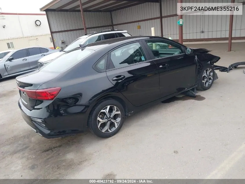 3KPF24AD6ME355216 2021 Kia Forte Fe/Lxs