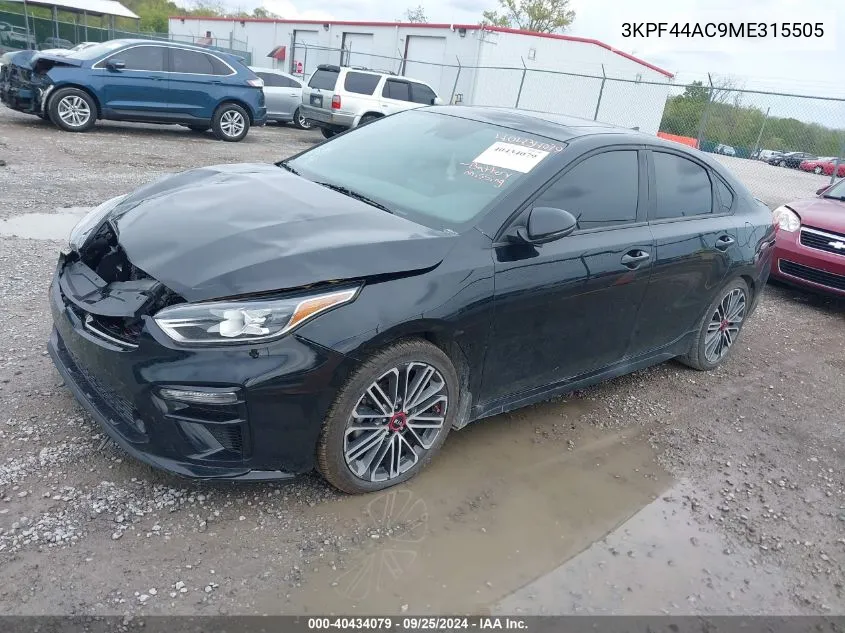 3KPF44AC9ME315505 2021 Kia Forte Gt Manual