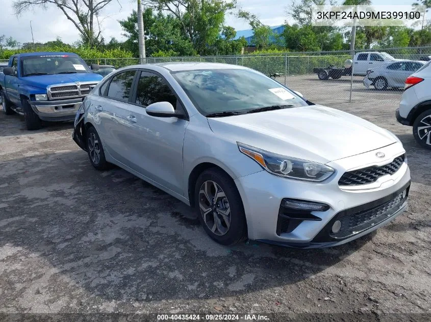 2021 Kia Forte Lxs VIN: 3KPF24AD9ME399100 Lot: 40435424