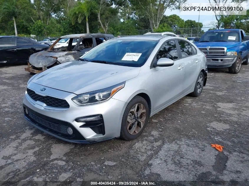 2021 Kia Forte Lxs VIN: 3KPF24AD9ME399100 Lot: 40435424