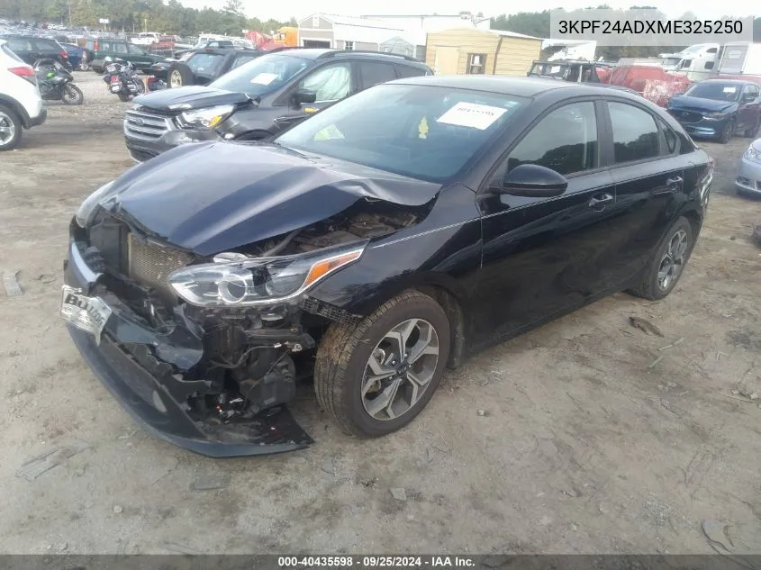 2021 Kia Forte Lxs VIN: 3KPF24ADXME325250 Lot: 40435598