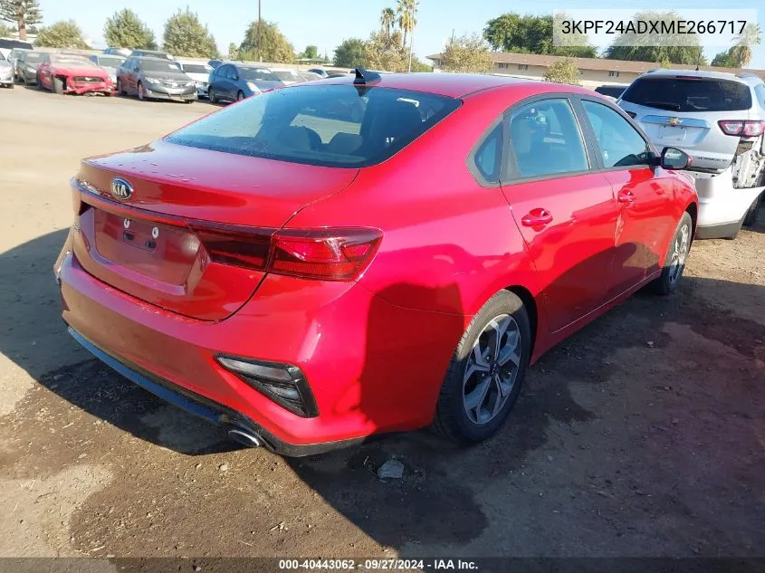 3KPF24ADXME266717 2021 Kia Forte Lxs