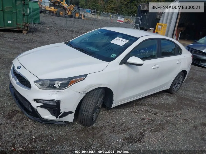 2021 Kia Forte Lxs VIN: 3KPF24AD0ME300521 Lot: 40443684