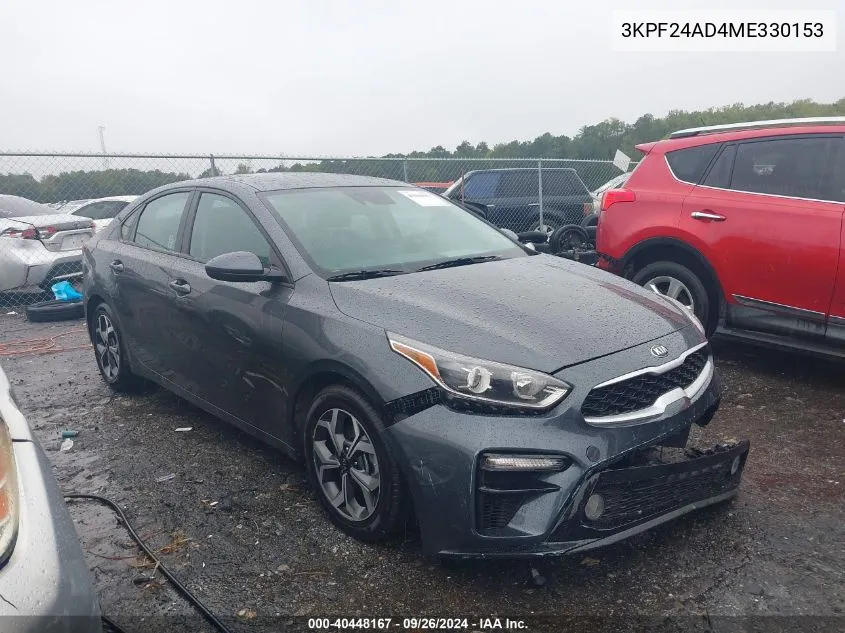 3KPF24AD4ME330153 2021 Kia Forte Lxs