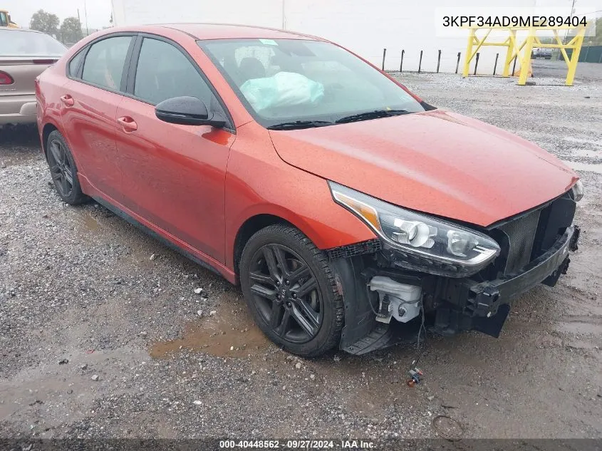 3KPF34AD9ME289404 2021 Kia Forte Gt-Line