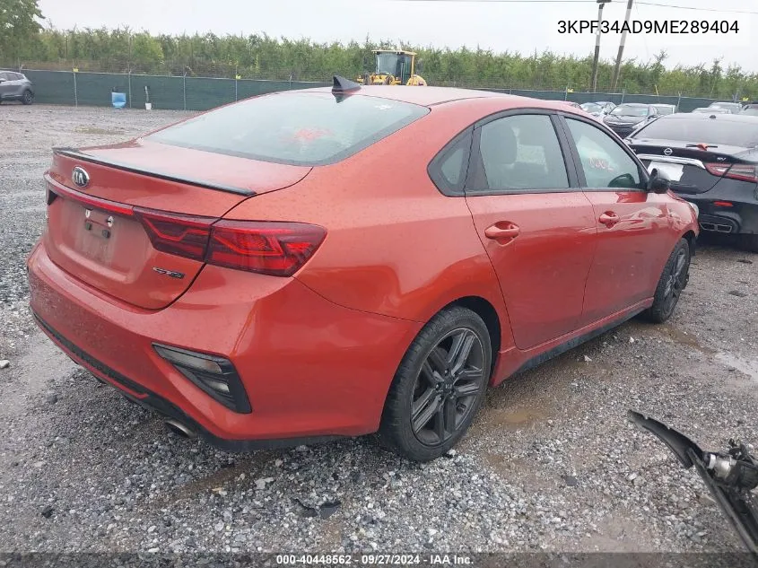 3KPF34AD9ME289404 2021 Kia Forte Gt-Line