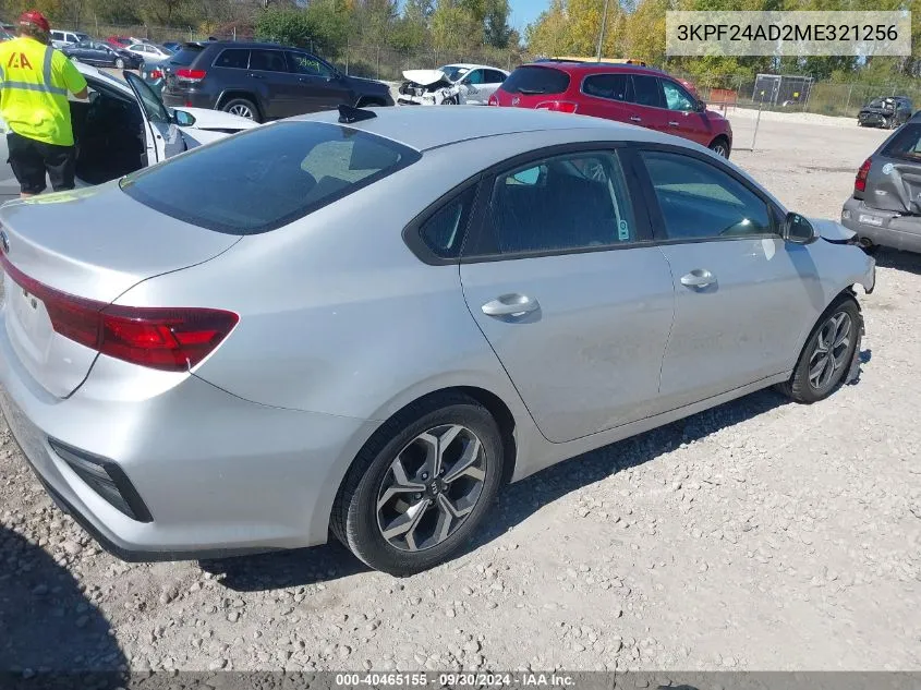 2021 Kia Forte Fe/Lxs VIN: 3KPF24AD2ME321256 Lot: 40465155