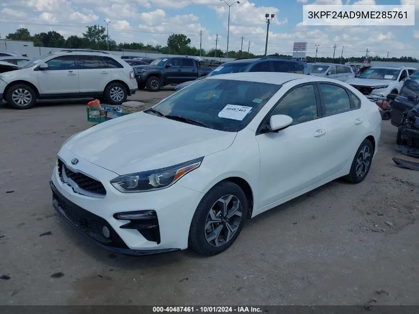 2021 Kia Forte Lxs VIN: 3KPF24AD9ME285761 Lot: 40487461