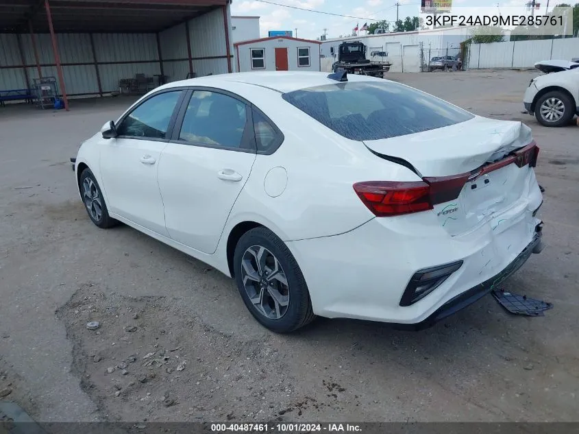 3KPF24AD9ME285761 2021 Kia Forte Lxs