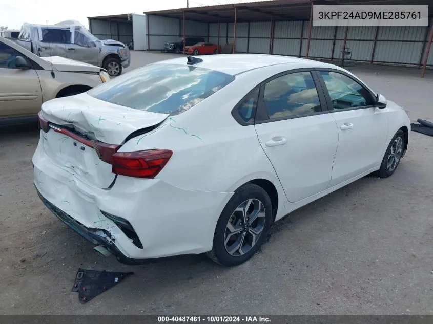 3KPF24AD9ME285761 2021 Kia Forte Lxs