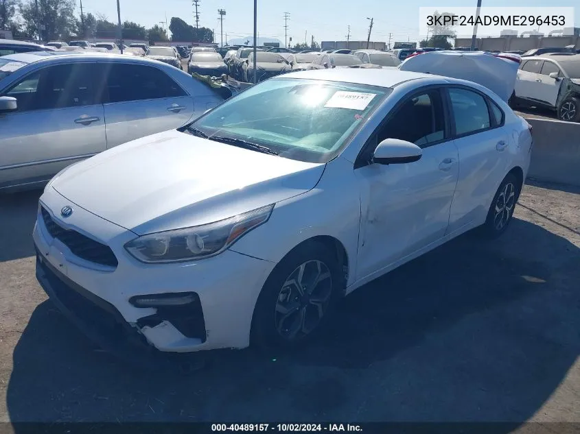 2021 Kia Forte Lxs VIN: 3KPF24AD9ME296453 Lot: 40489157