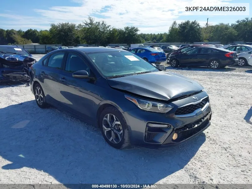 3KPF24AD9ME326003 2021 Kia Forte Lxs