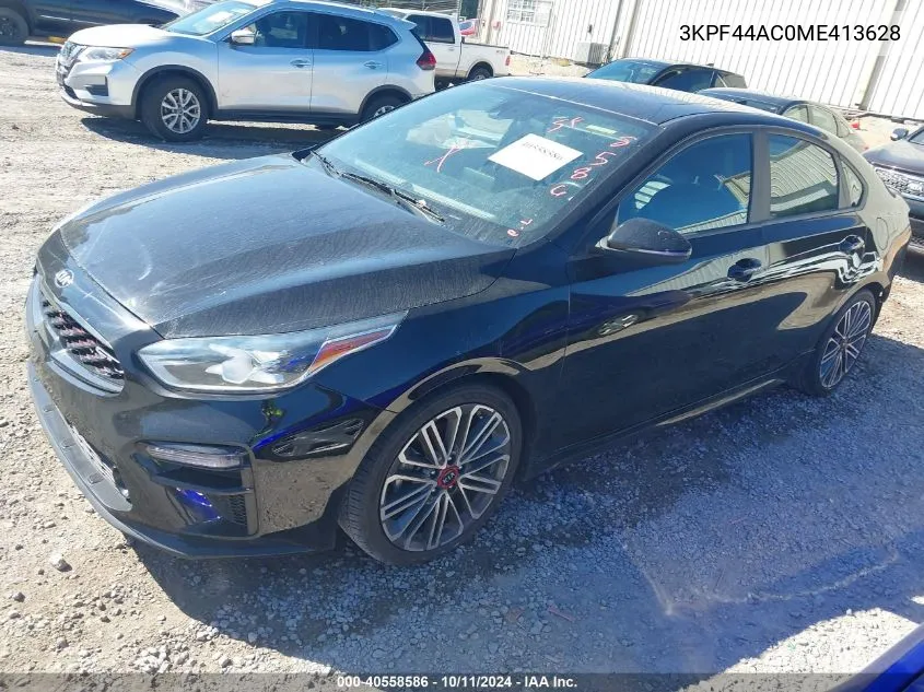 2021 Kia Forte Gt VIN: 3KPF44AC0ME413628 Lot: 40558586