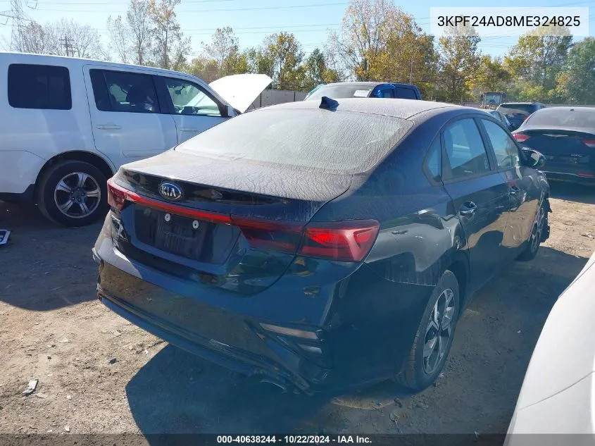 2021 Kia Forte Lxs VIN: 3KPF24AD8ME324825 Lot: 40638244