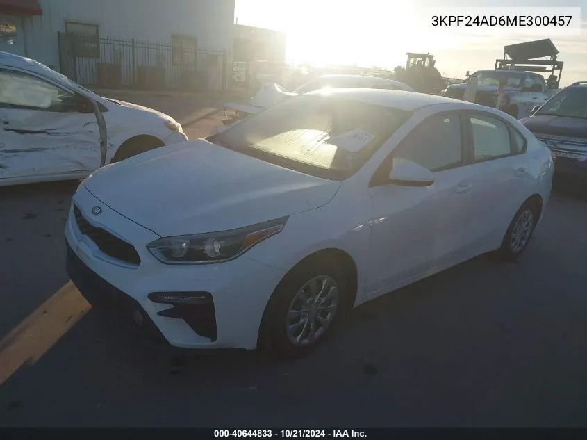 2021 Kia Forte Fe/Lxs VIN: 3KPF24AD6ME300457 Lot: 40644833