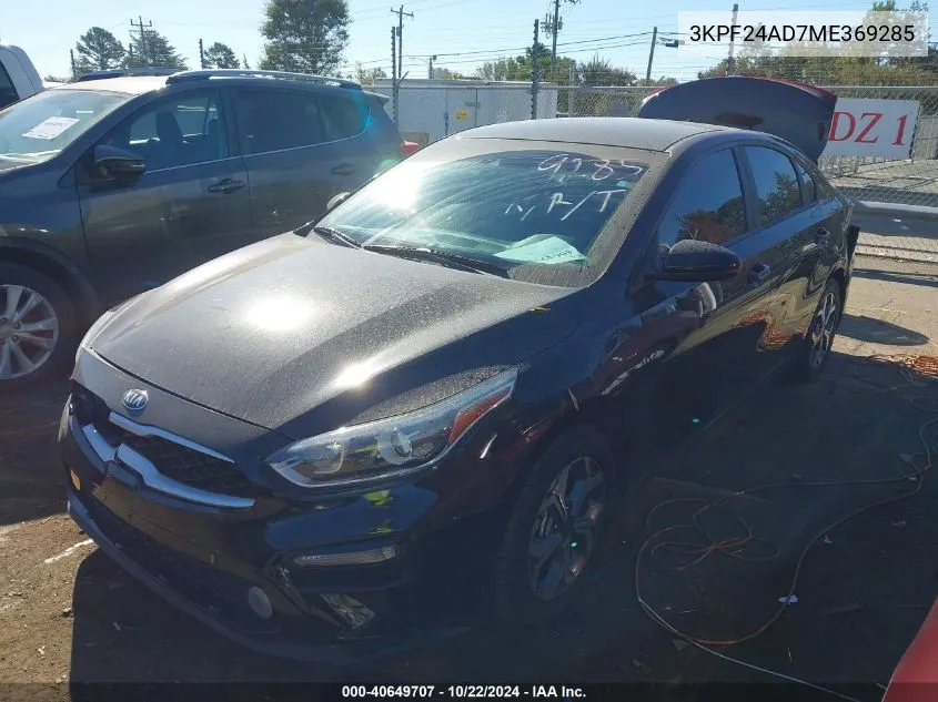 2021 Kia Forte Lxs VIN: 3KPF24AD7ME369285 Lot: 40649707