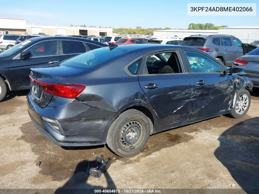 3KPF24AD8ME402066 2021 Kia Forte Fe