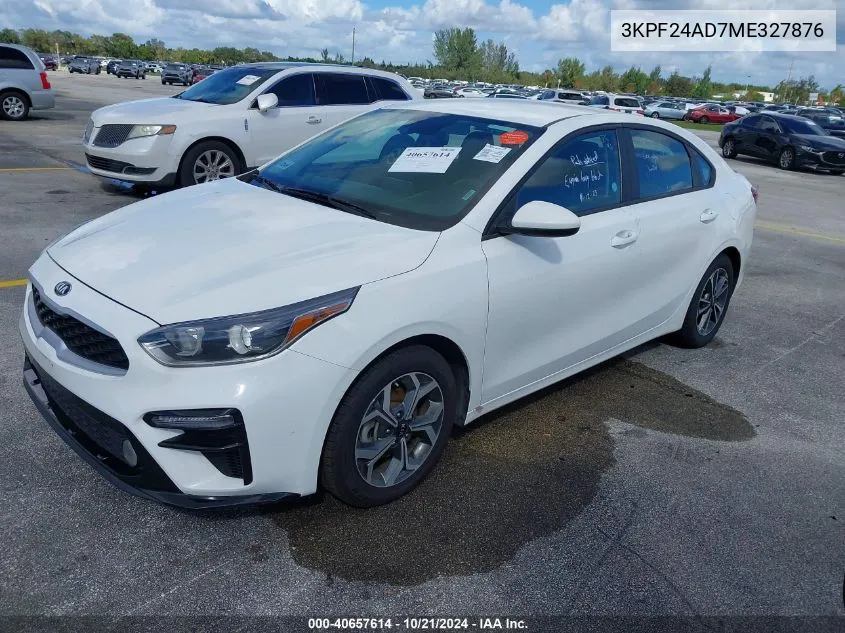 2021 Kia Forte Lxs VIN: 3KPF24AD7ME327876 Lot: 40657614