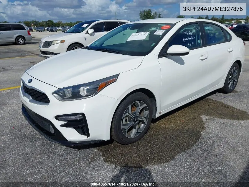 2021 Kia Forte Lxs VIN: 3KPF24AD7ME327876 Lot: 40657614