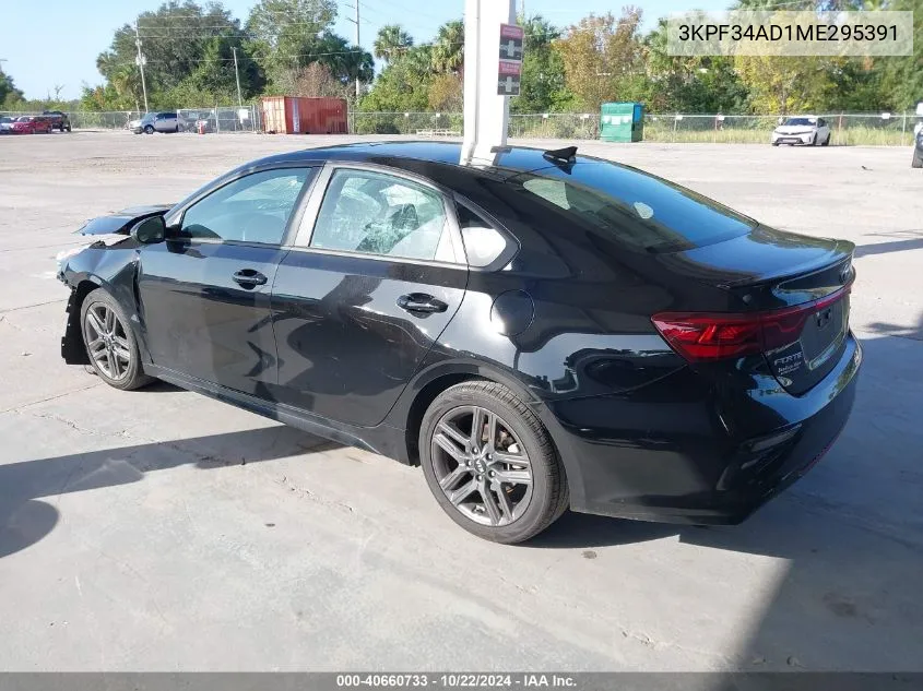 2021 Kia Forte Gt-Line VIN: 3KPF34AD1ME295391 Lot: 40660733