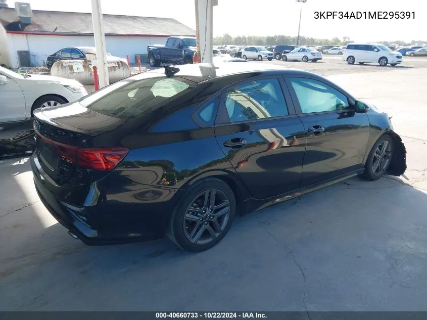 2021 Kia Forte Gt-Line VIN: 3KPF34AD1ME295391 Lot: 40660733