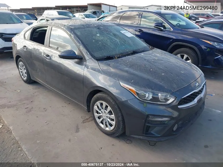 2021 Kia Forte Fe VIN: 3KPF24AD5ME299480 Lot: 40675137