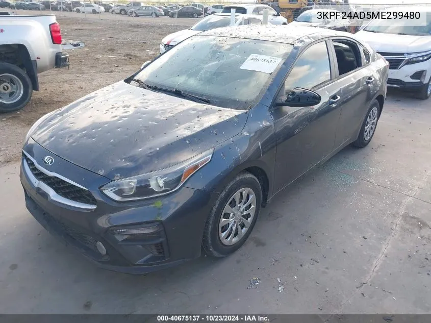 2021 Kia Forte Fe VIN: 3KPF24AD5ME299480 Lot: 40675137