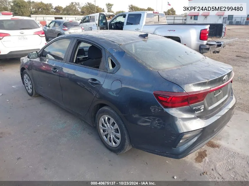 2021 Kia Forte Fe VIN: 3KPF24AD5ME299480 Lot: 40675137