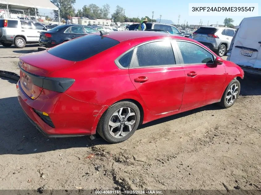 2021 Kia Forte Lxs VIN: 3KPF24AD9ME395547 Lot: 40691161