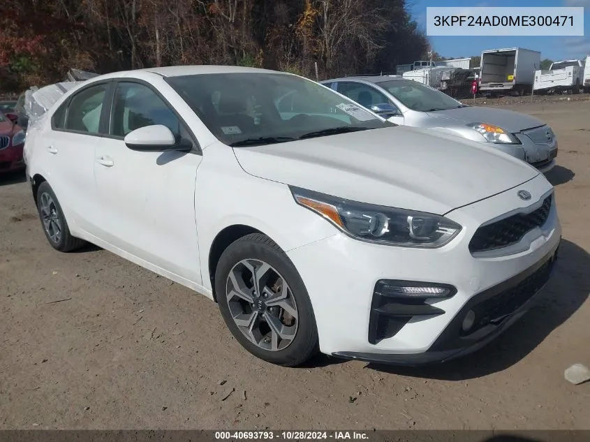 2021 Kia Forte Fe/Lxs VIN: 3KPF24AD0ME300471 Lot: 40693793