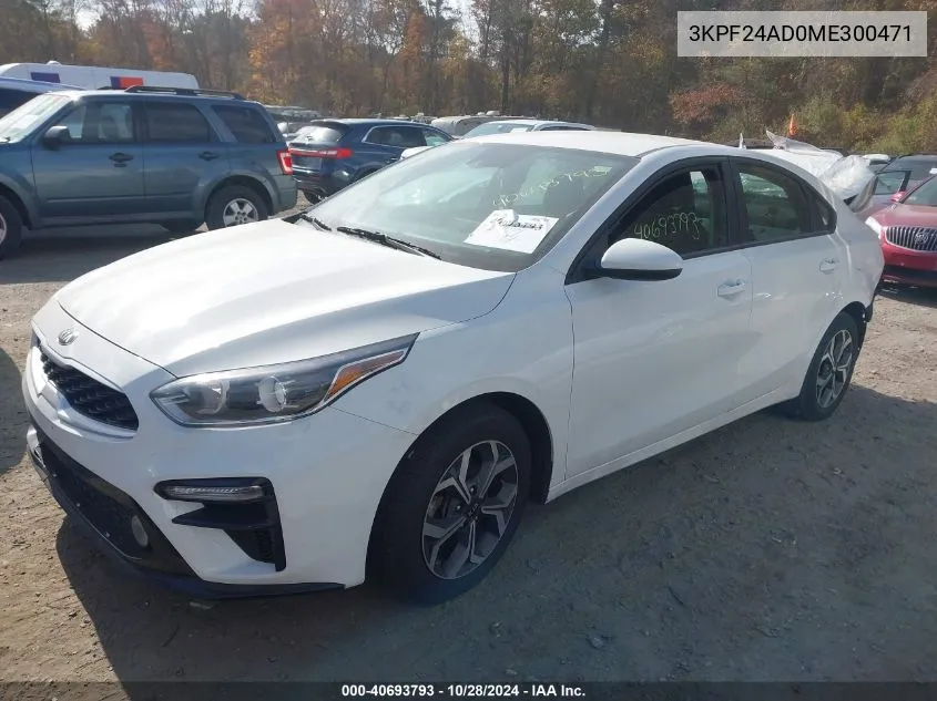 2021 Kia Forte Fe/Lxs VIN: 3KPF24AD0ME300471 Lot: 40693793