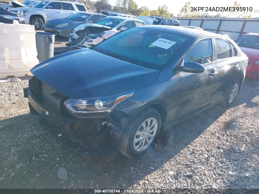 2021 Kia Forte Fe VIN: 3KPF24AD2ME395910 Lot: 40700744