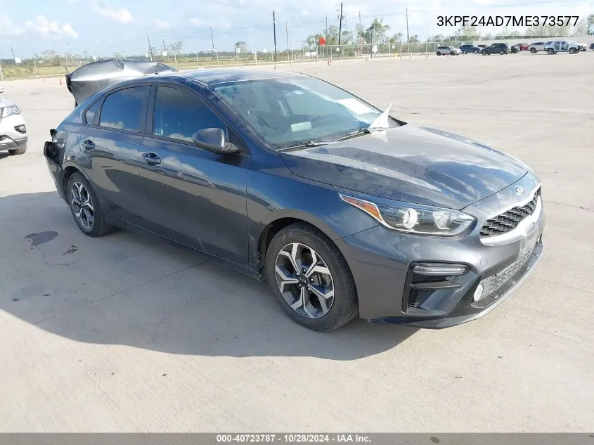 2021 Kia Forte Lxs VIN: 3KPF24AD7ME373577 Lot: 40723787